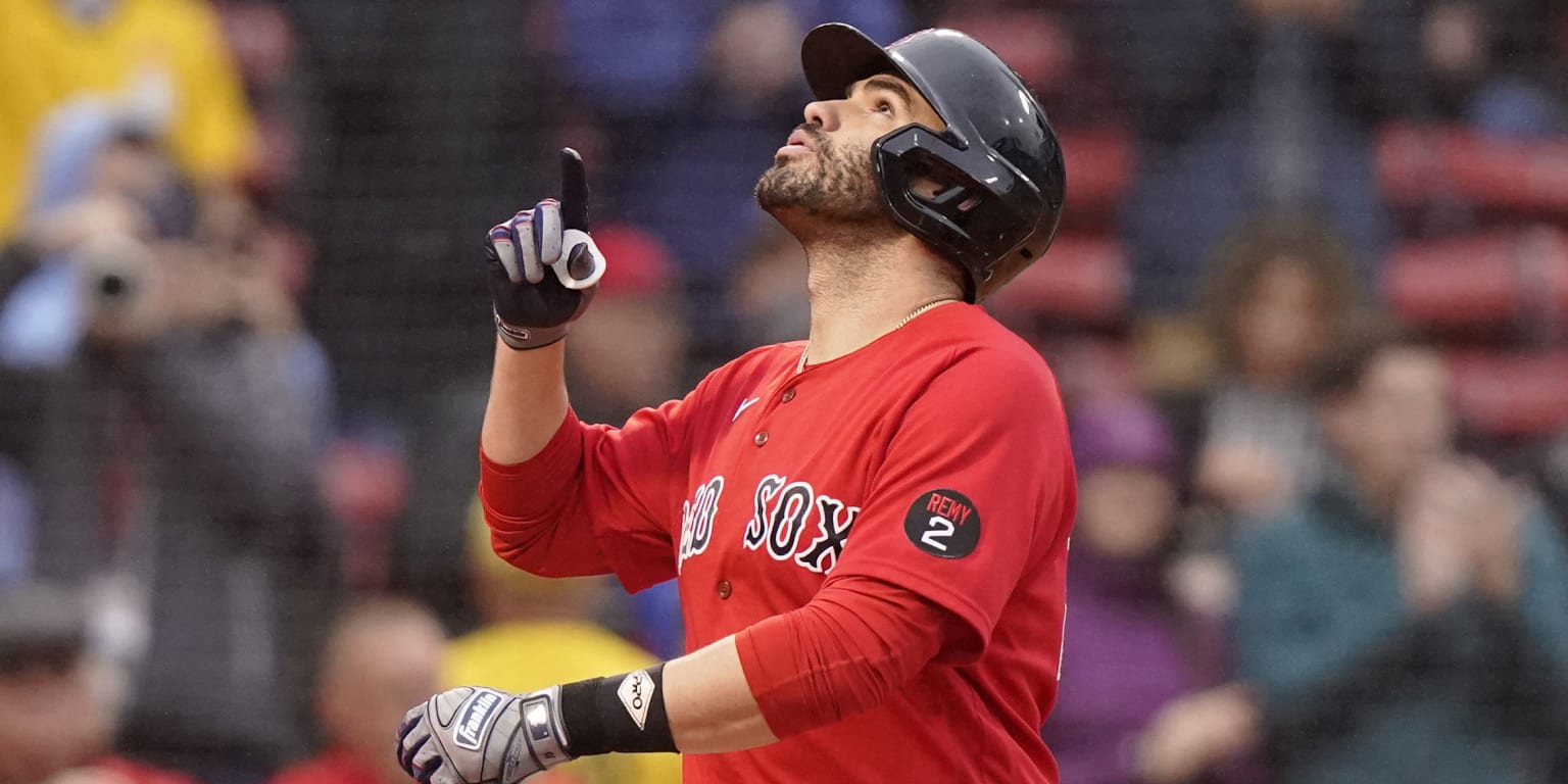 J.D. Martinez hits two homers as Red Sox win season finale