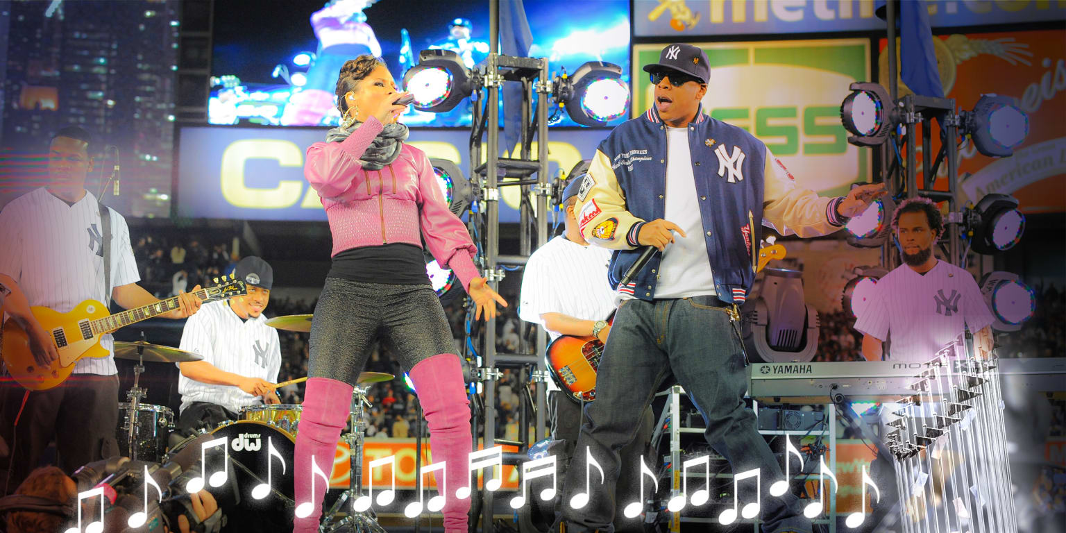 Photo: Jay Z performs at City Hall where New York Yankees are