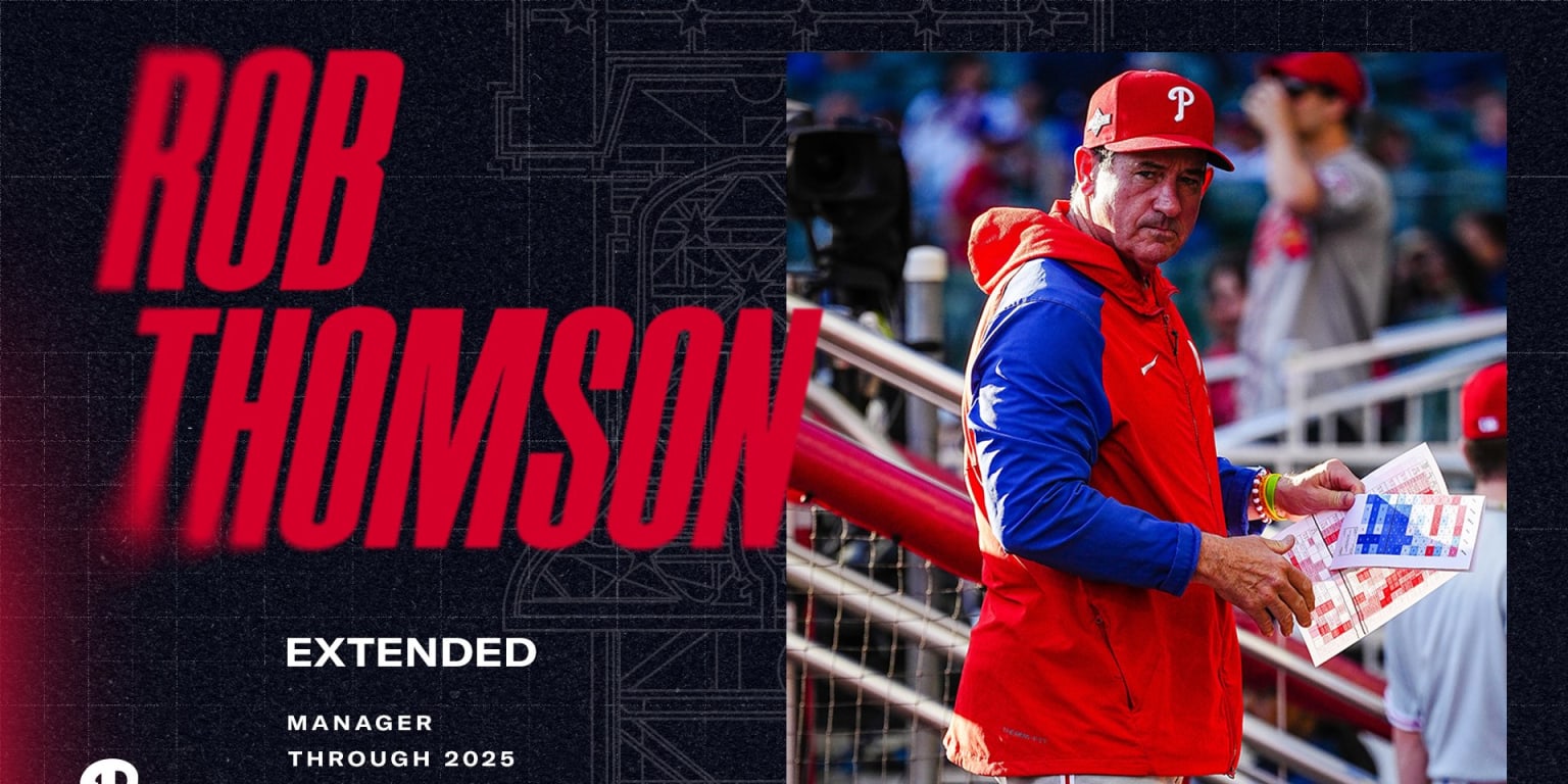 Philadelphia Phillies extend manager Rob Thomson's contract through