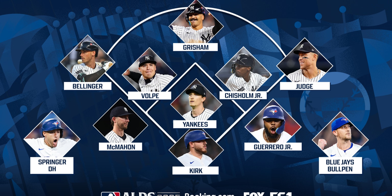 Yankees-Blue Jays 2025 ALDS position-by-position breakdown