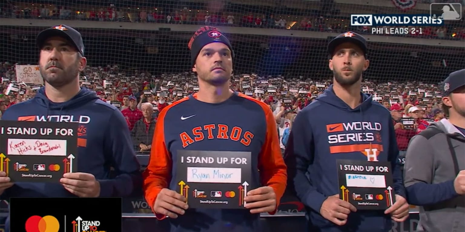 Trey Mancini discusses World Series Stand Up To Cancer tribute