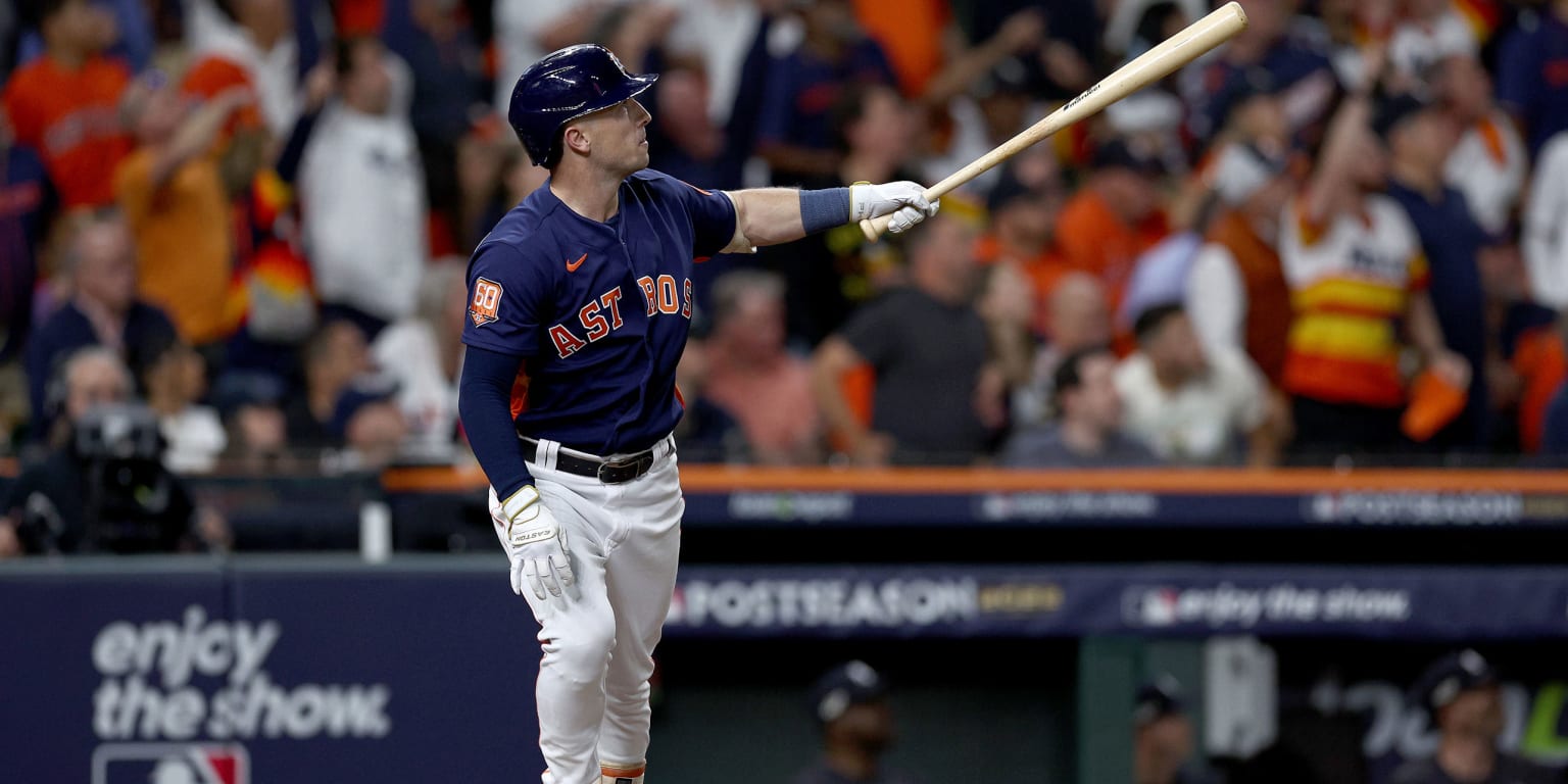 Alex Bregman of the Houston Astros participates in a workout prior