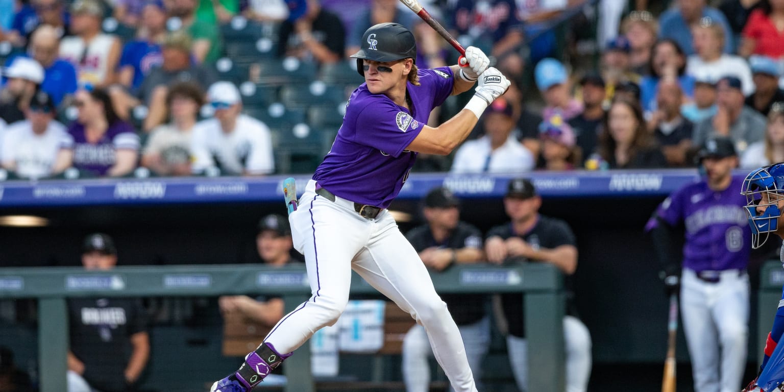 No. 6 prospect Carrigg triples in MLB debut as Rockies beat Cubs