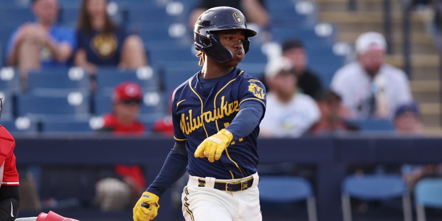 Crew's top prospect returns to Minors after impressing in 1st big league spring