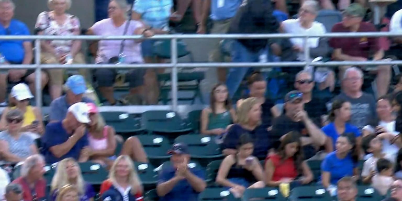 Furry friend causes commotion in stands during Braves-Twins spring matchup