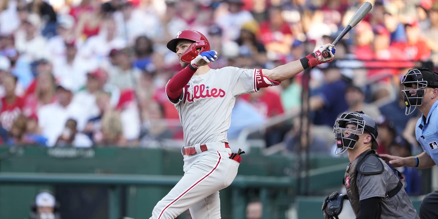 Trea Turner's 2-homer, 4-hit game a hopeful breakout for Phillies - CBS  Philadelphia