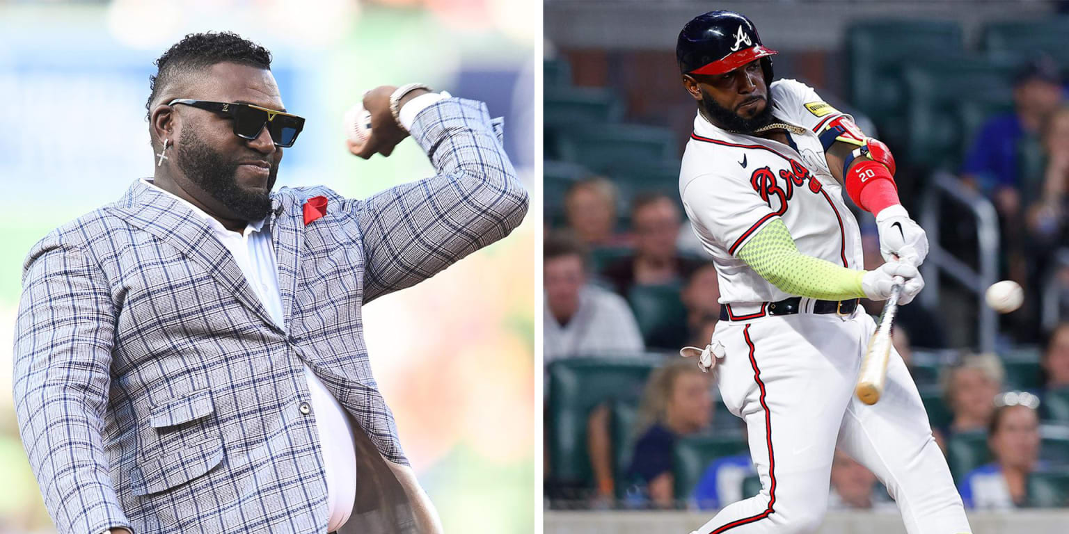 Marcell Ozuna learning from David Ortiz