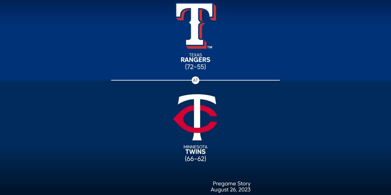 Rangers vs. Twins Probable Starting Pitching - August 26