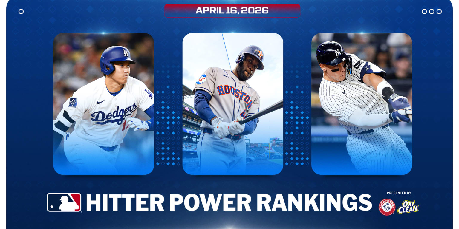 Breakout sluggers surge in first in-season Hitter Power Rankings 