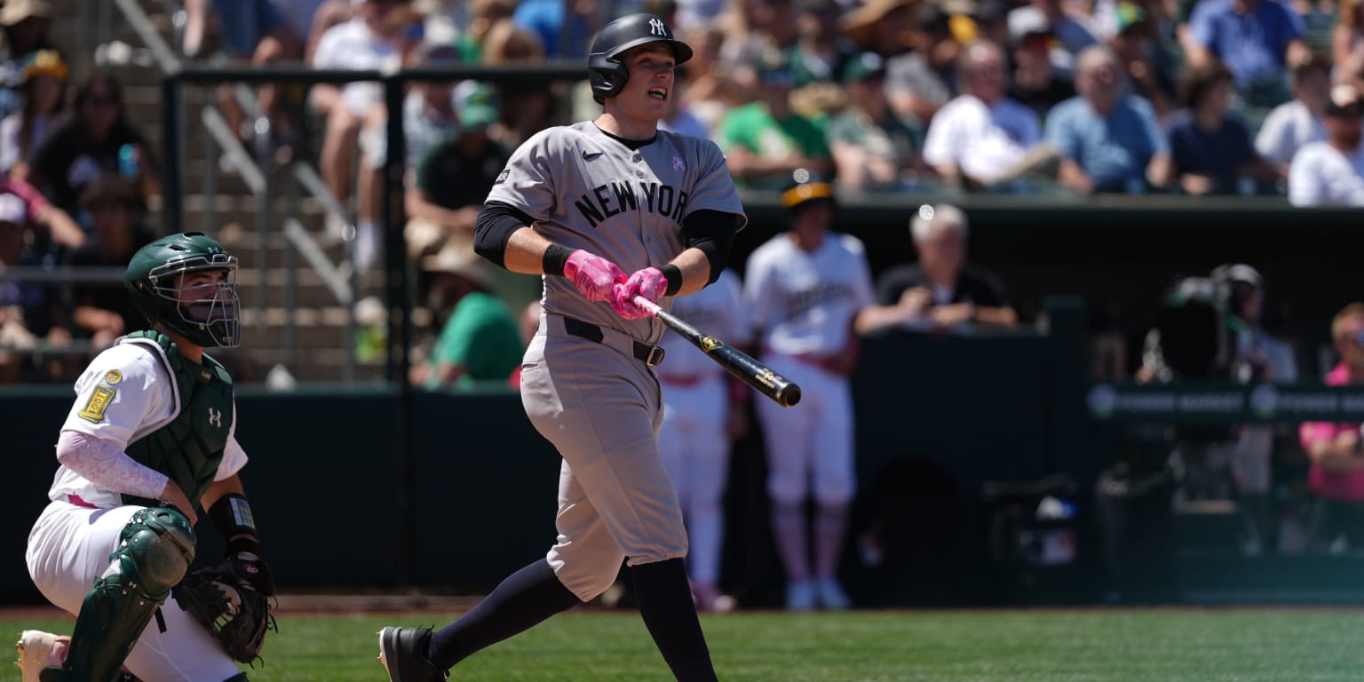 Sam Rice Yankee Stadium Ben Rice hits first grand slam as Yankees beat Athletics
