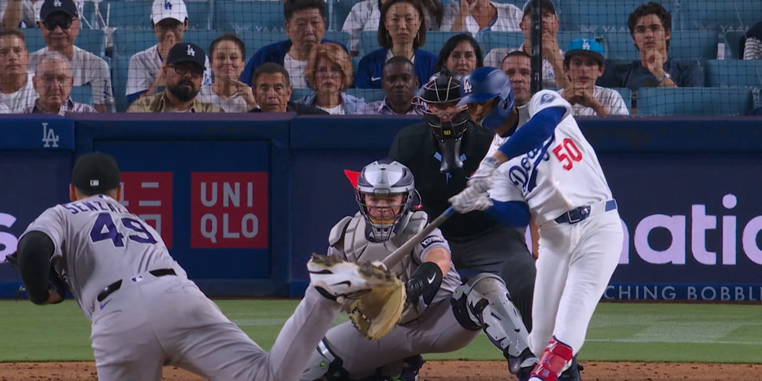 Betts, Dodgers best Rockies after Sasaki guts it out for 6