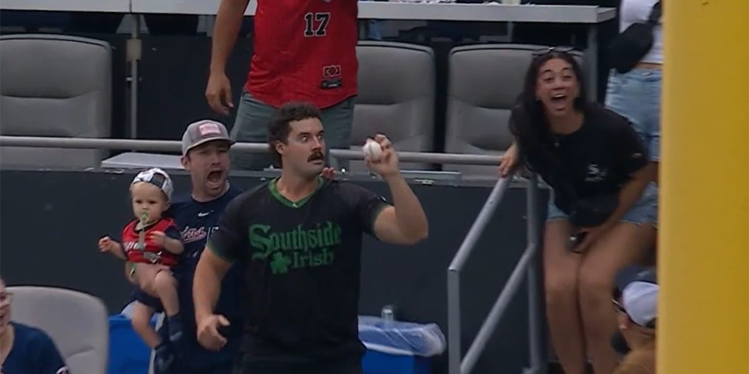 It was a hard-hit home run. But there's a catch (by a fan, barehanded, on his birthday)