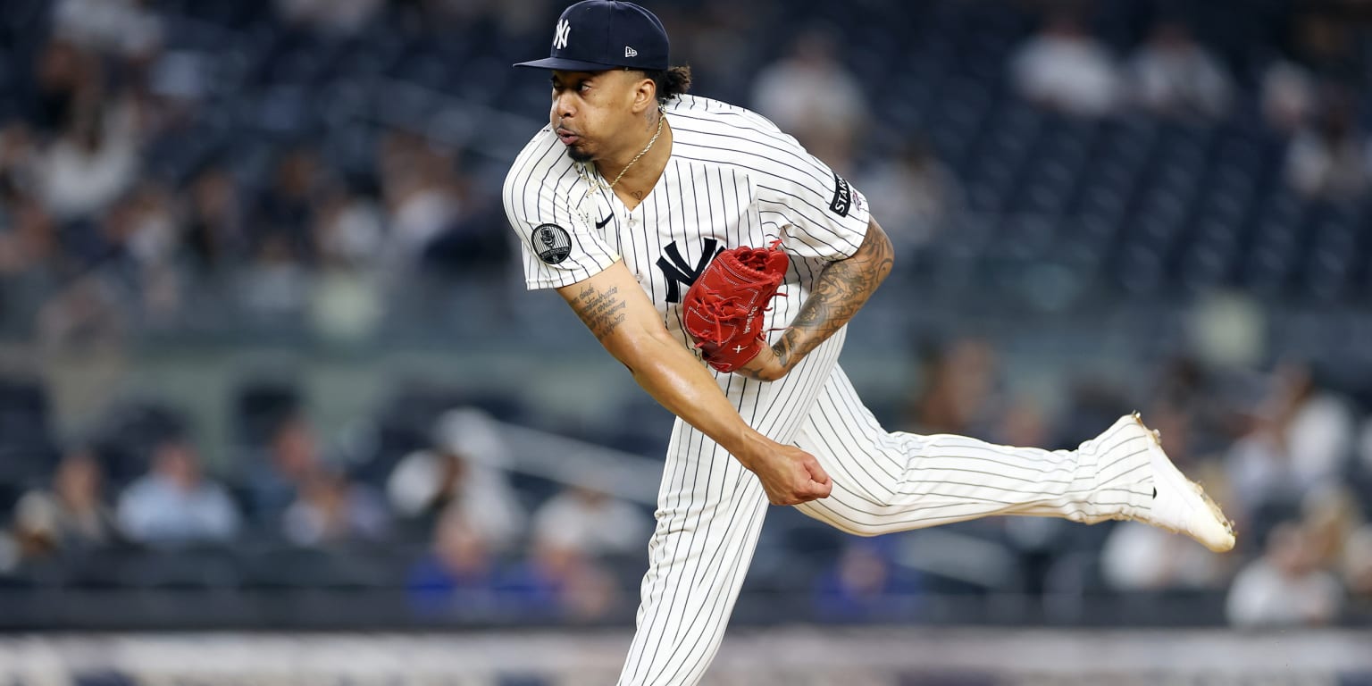 Cruz dials it up in long-awaited debut out of Yanks' 'pen