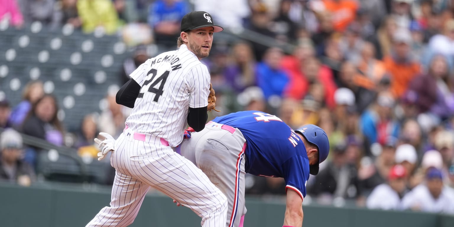 Rockies barren a Rangers en Denver detrás de una estelar defensa
