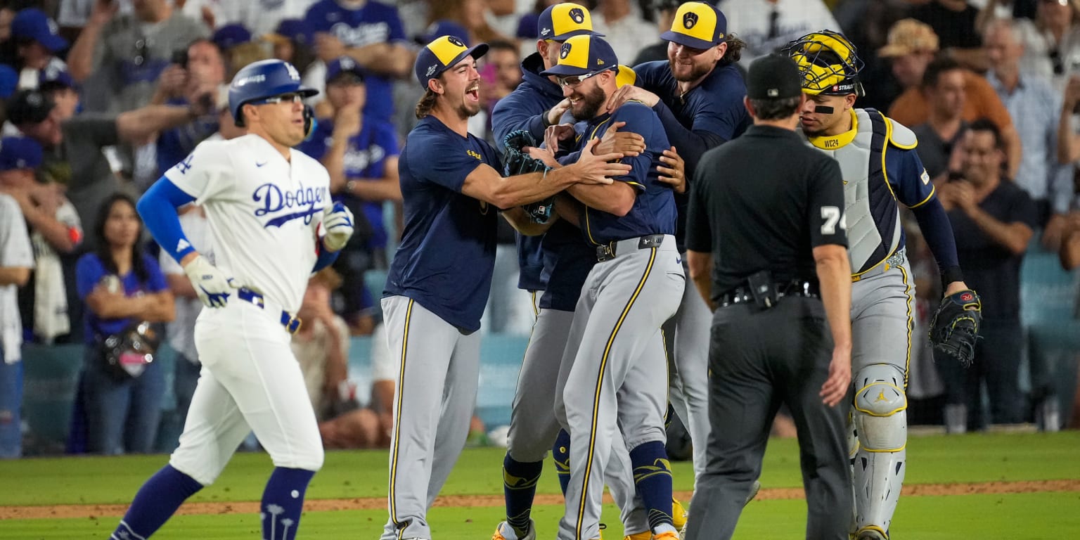 Brewers end Dodgers' three-peat bid with an NLCS sweep of their own
