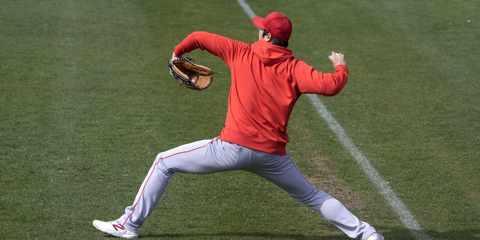 Angels' Ohtani Pitches into 3rd in Spring Debut; Off to WBC - The