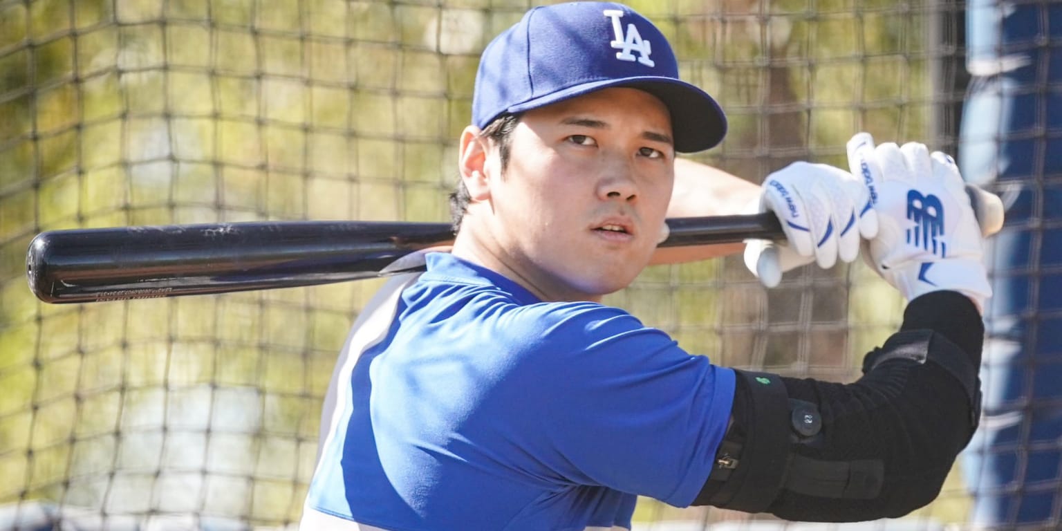 Shohei Ohtani impresses in first batting practice with the Dodgers