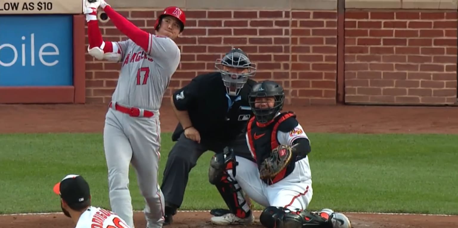 Ohtani HR visits a part of Camden Yards not often reached