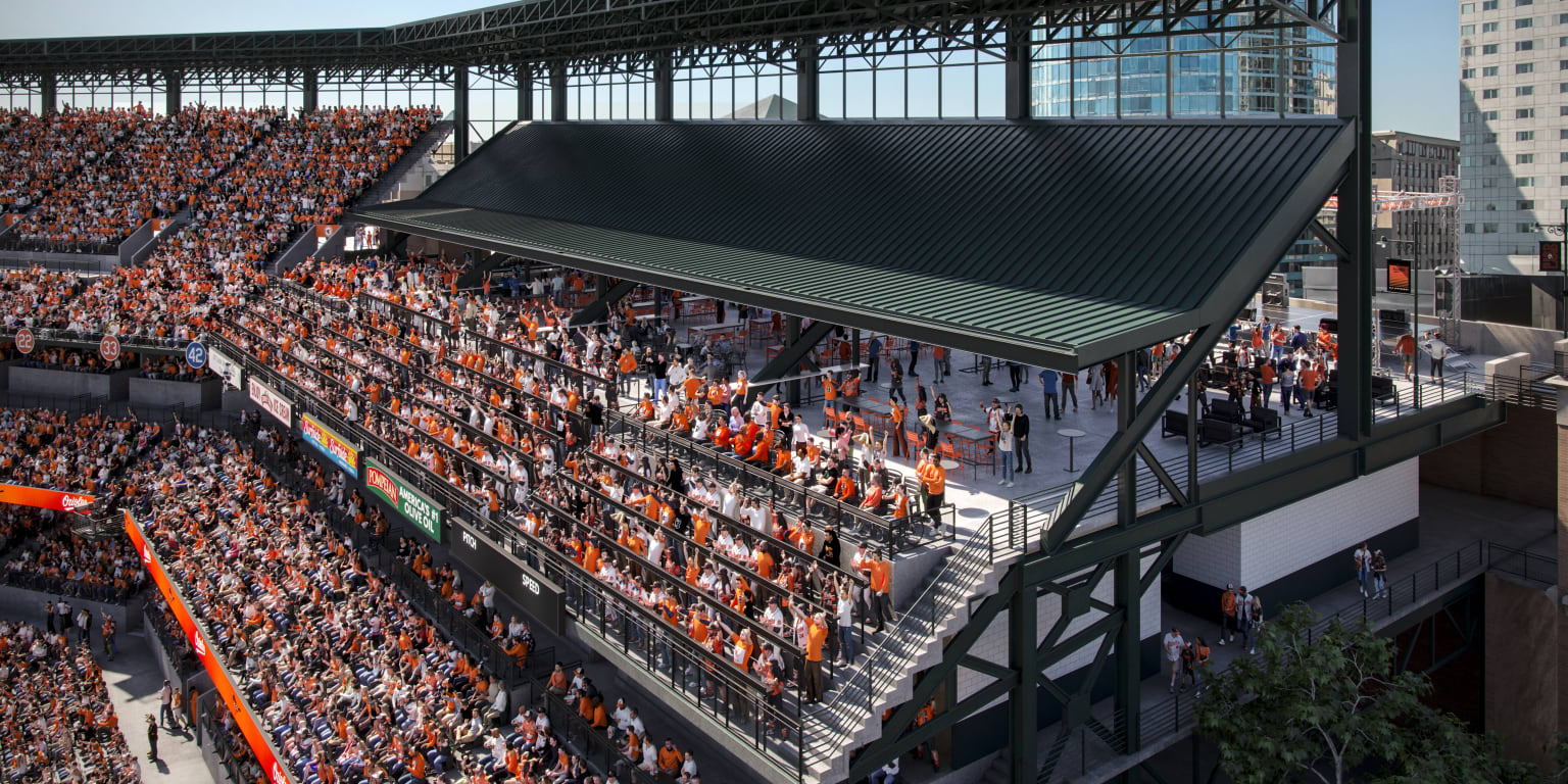O’s to renovate LF upper deck at Camden Yards, add social space