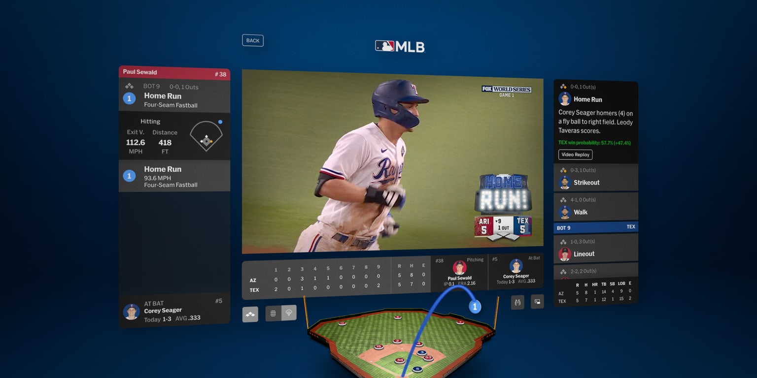 MLB spouští novou aplikaci pro Apple Vision Pro