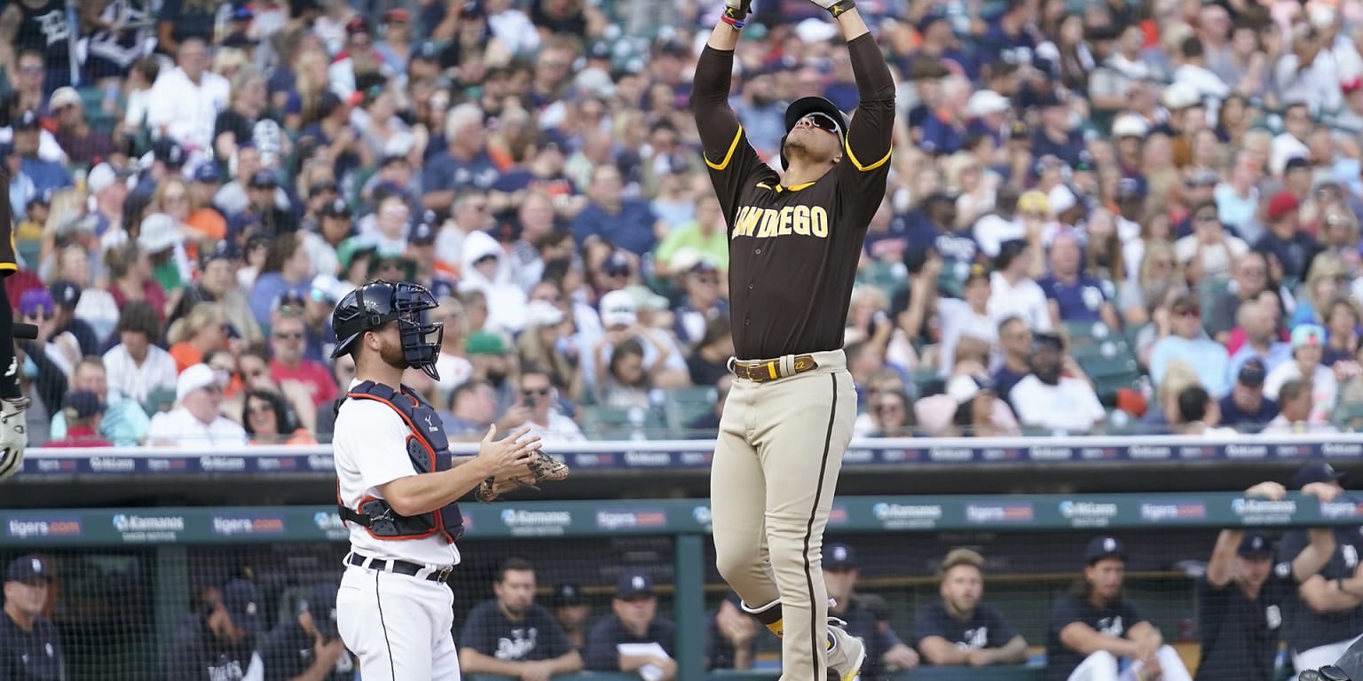 Padres slugger Soto belts two homers to defeat Tigers 5-4 in opener