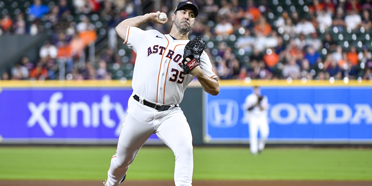 Justin Verlander throws 5 no-hit innings vs. Phillies