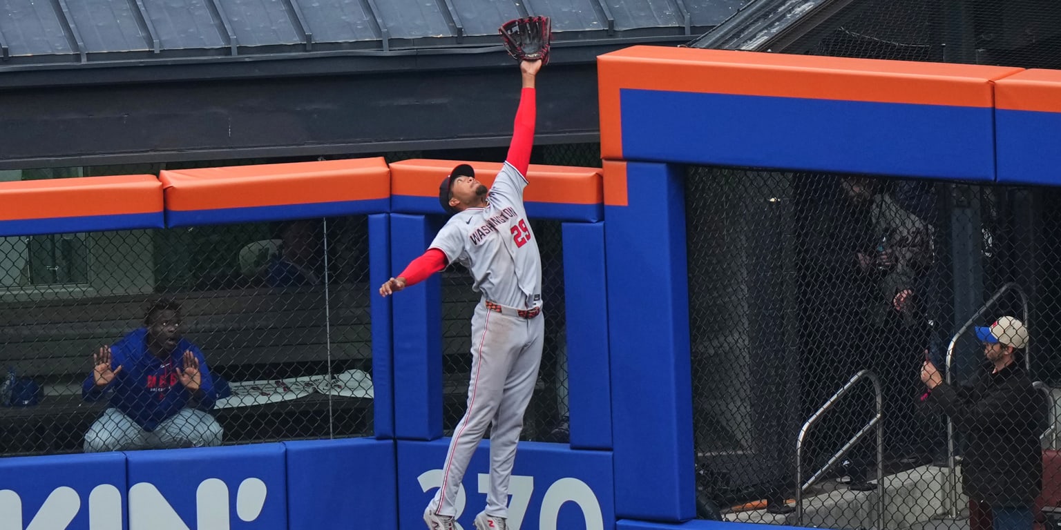 6-foot-6 James Wood needed every inch -- and a little more -- to rob Soto of HR