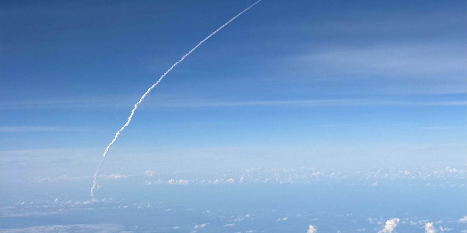 Fly them to the moon! Marlins get bird's-eye view of rocket launch