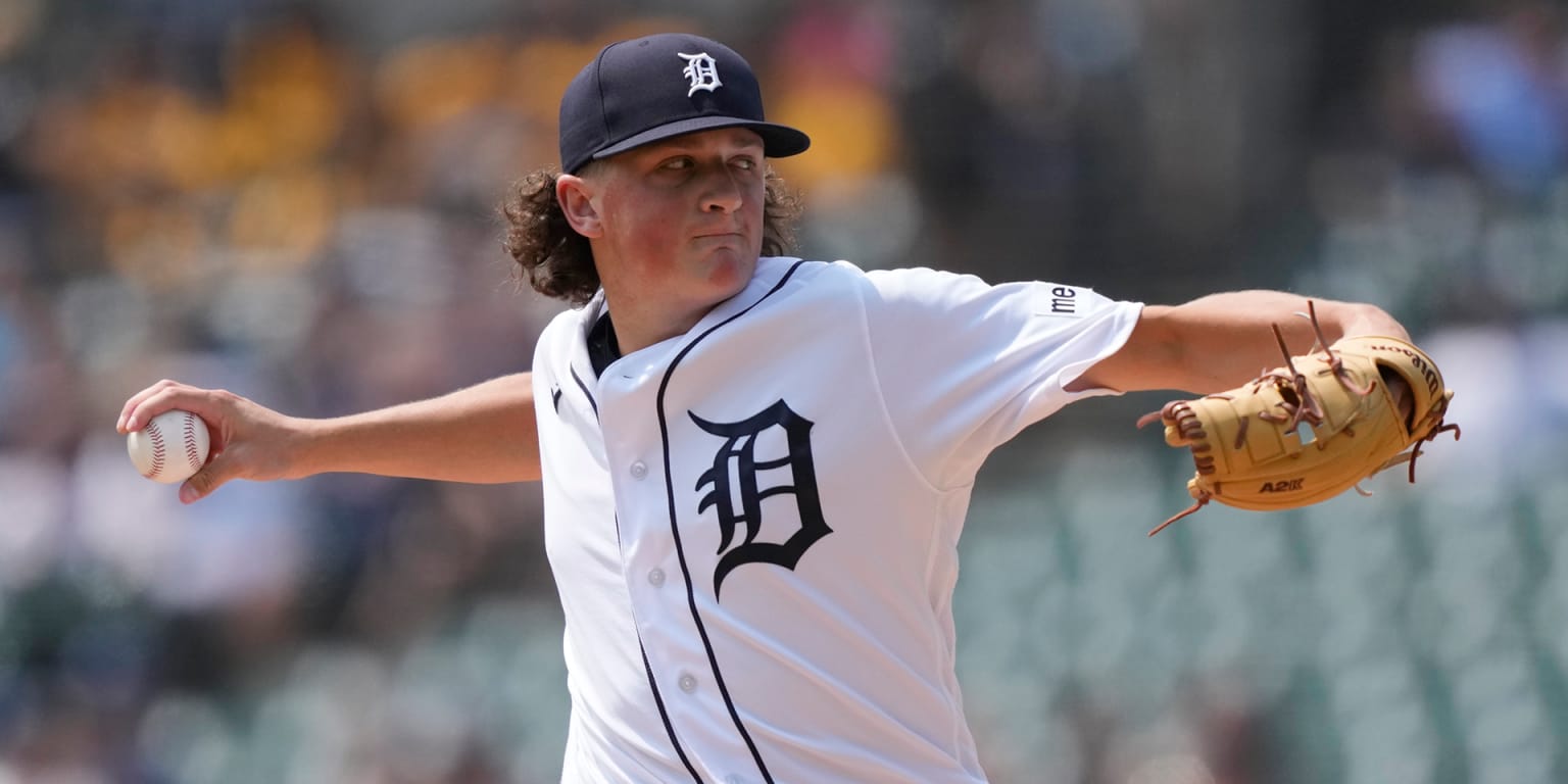 Tigers rookie pitcher gets first career victory 