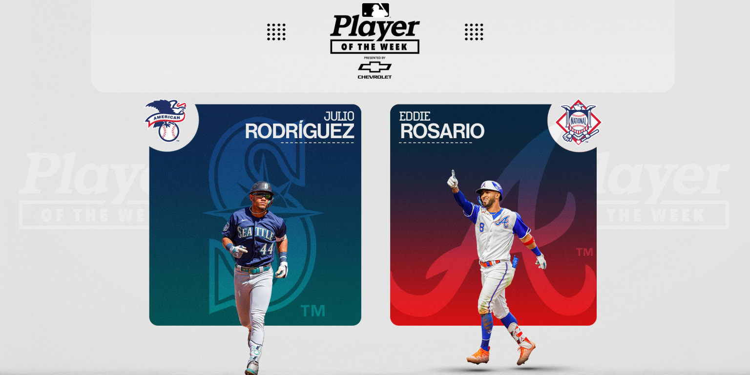 Julio Rodríguez y Eddie Rosario fueron nombrados Jugadores de la Semana