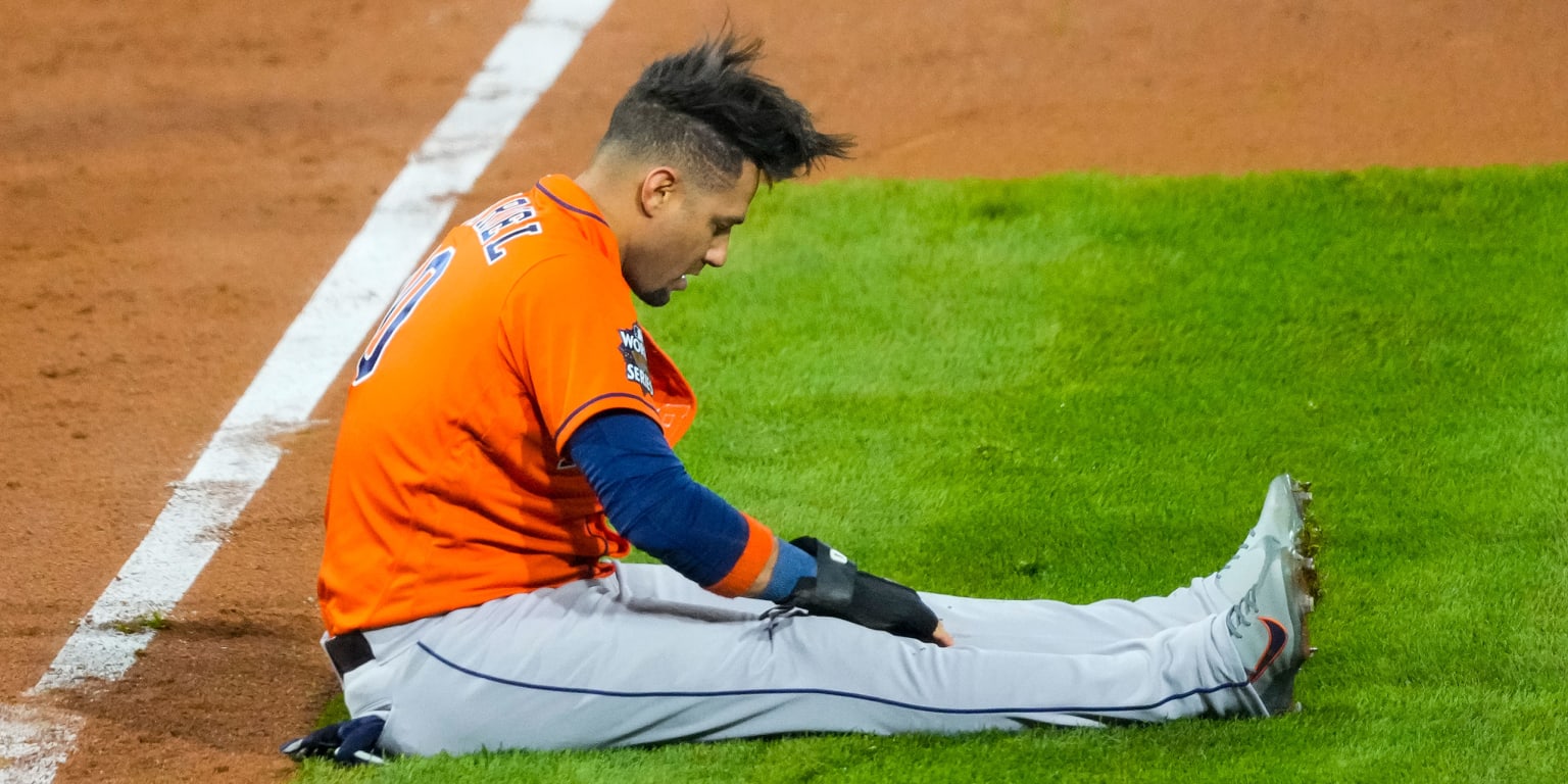 Houston 1B Yuli Gurriel out for rest of World Series - The San Diego  Union-Tribune