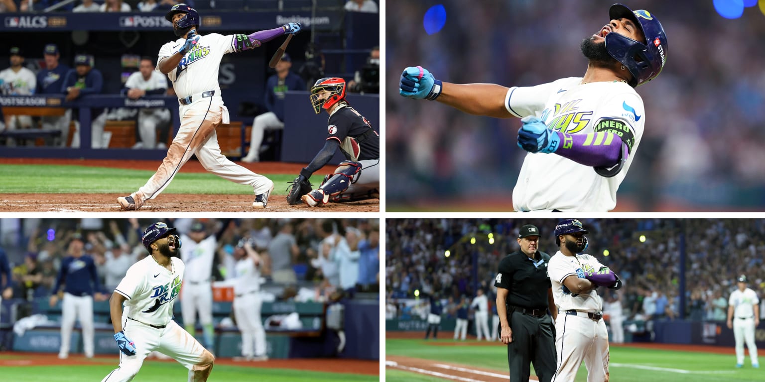 Junior's major moment: Caminero savors 1st playoff homer AND strikes familiar pose