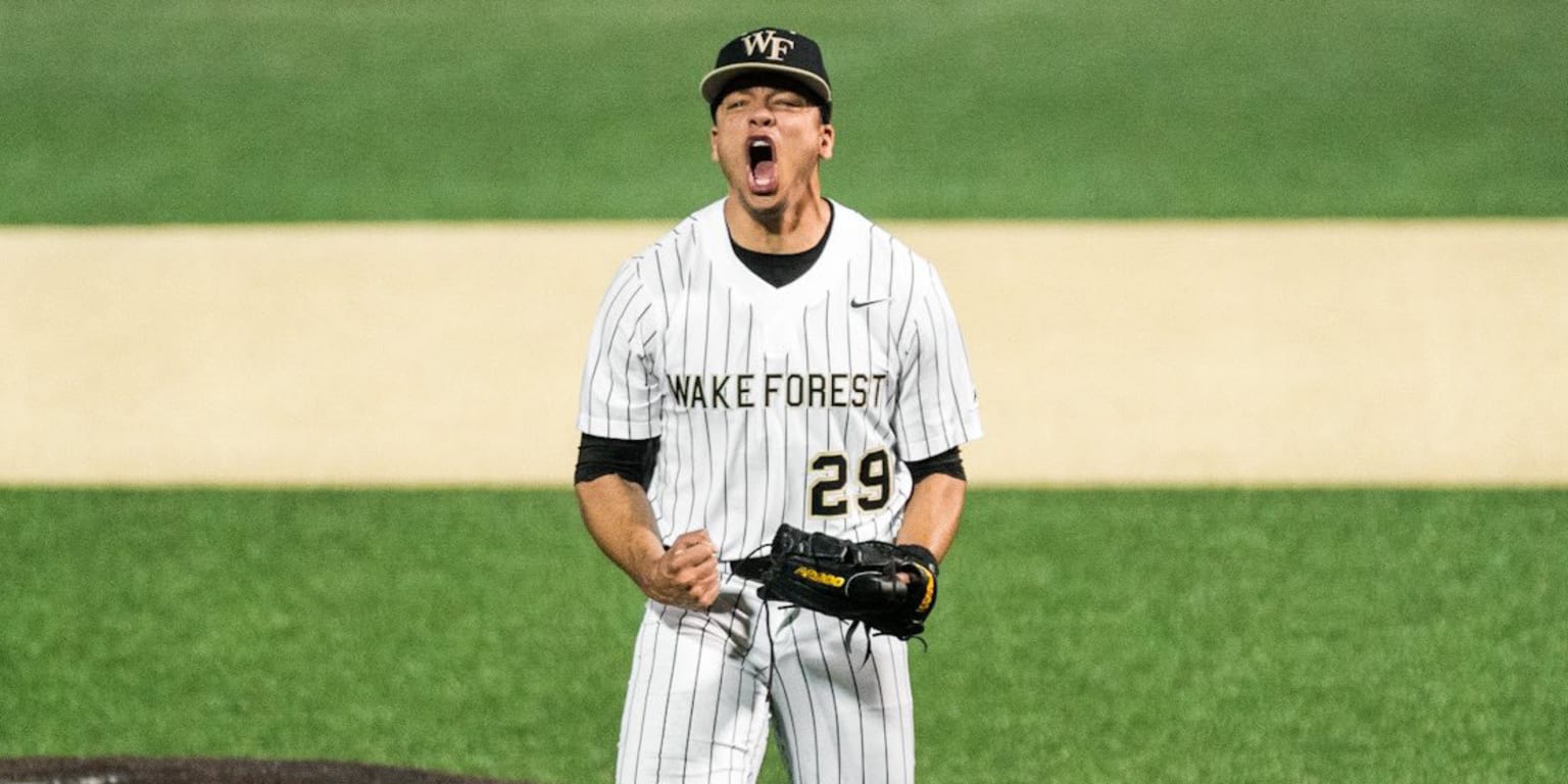 Wake Forest's Chase Burns strikes out career-high 14