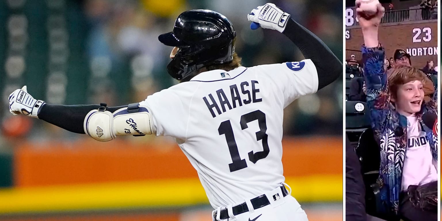 Eric Haase hits his first MLB home run 