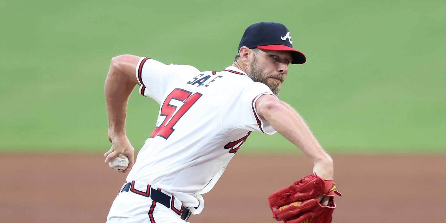 Sale sets tone, fires up to 98.3 mph in scoreless Opening Day start