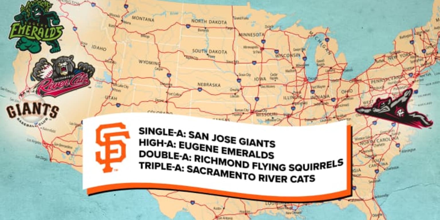 Giants Minor League Affiliates Collage : r/SFGiants