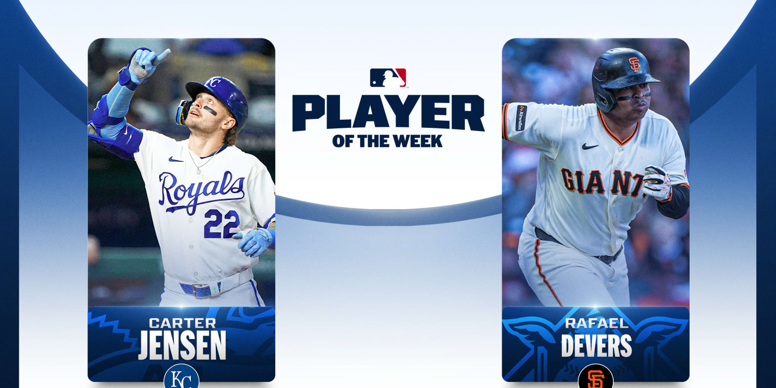 Jensen, Devers slug way to Player of the Week honors