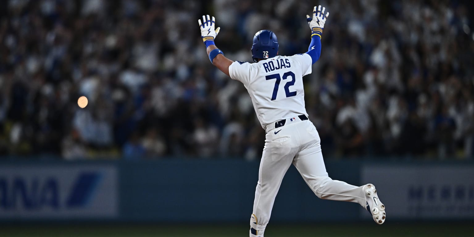 Rojas provides power off the bench as Dodgers take down Rays