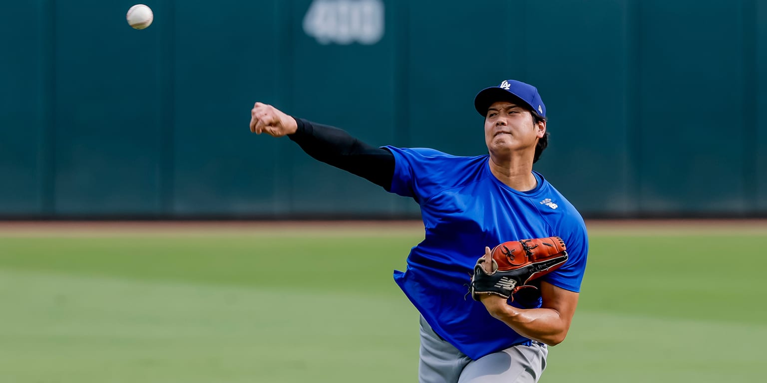 Ohtani pitches light bullpen session; next start still uncertain
