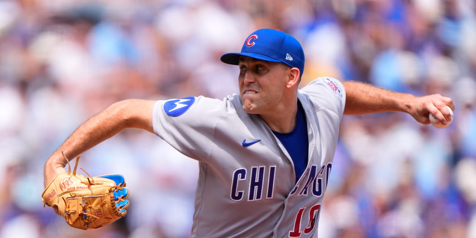 Boyd goes 7 in Cubs' romp vs. Royals