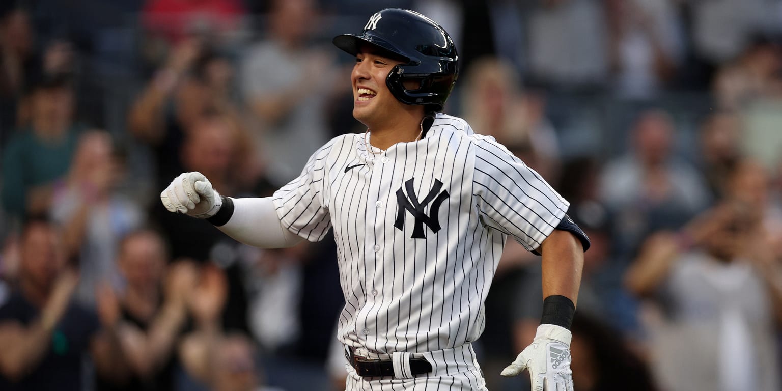 WATCH: New York Yankees' Rookie Anthony Volpe Hits First Major League Home  Run - Fastball
