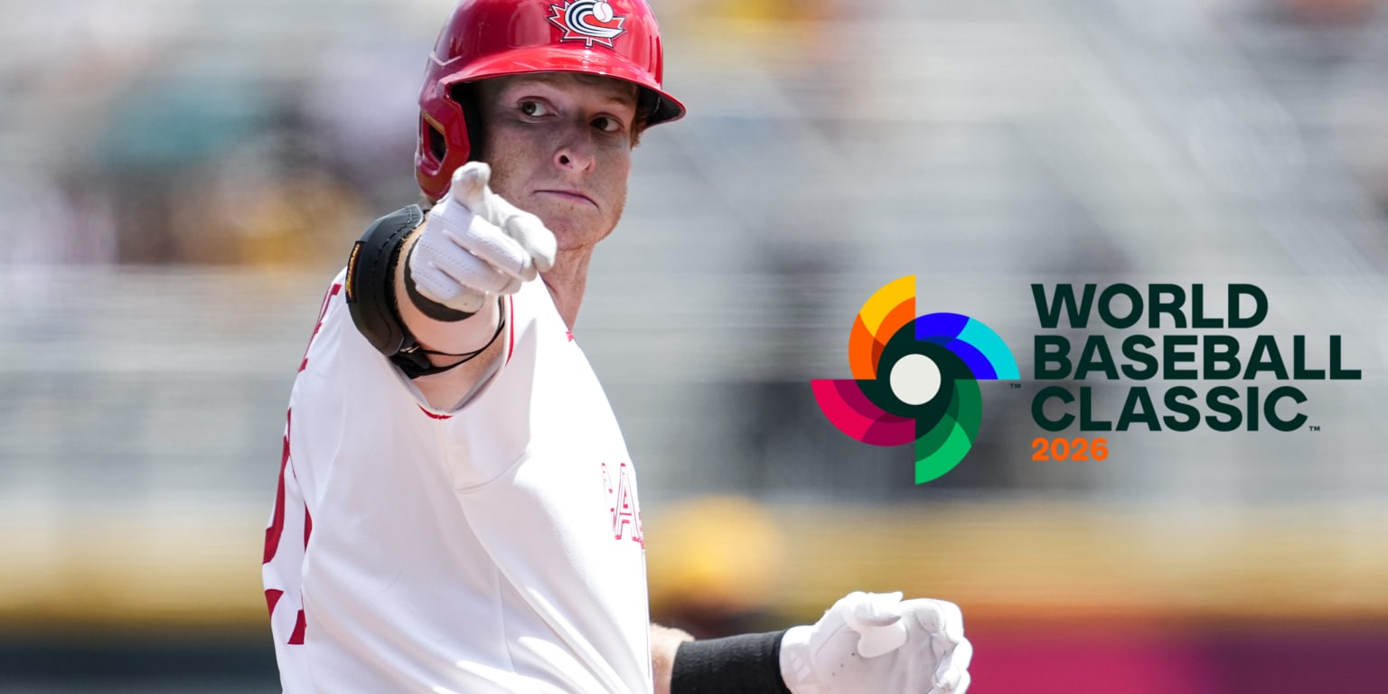 Caissie homers directly into Canadian flag