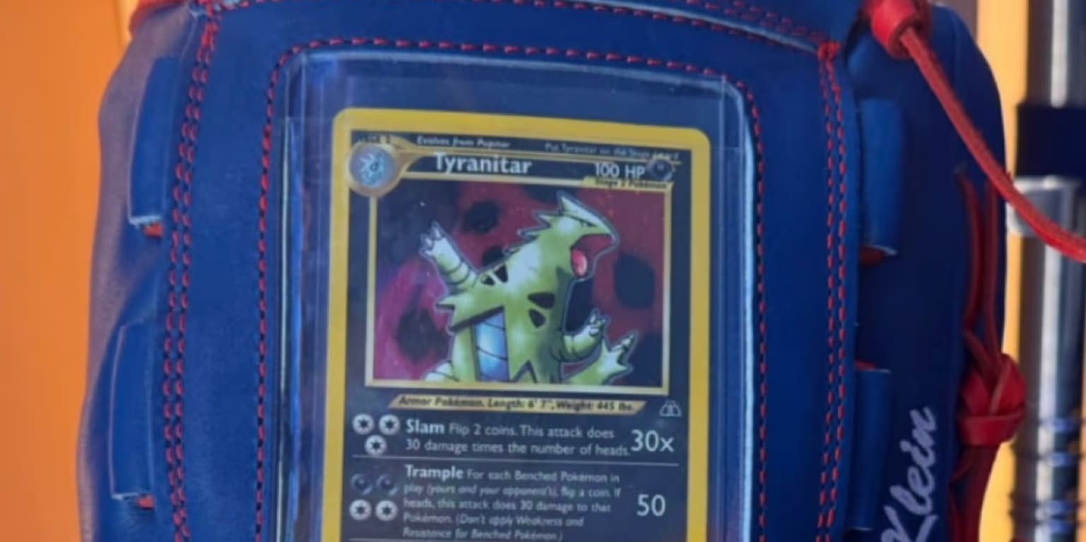 You've never seen a baseball glove (or Pokémon card) like this before