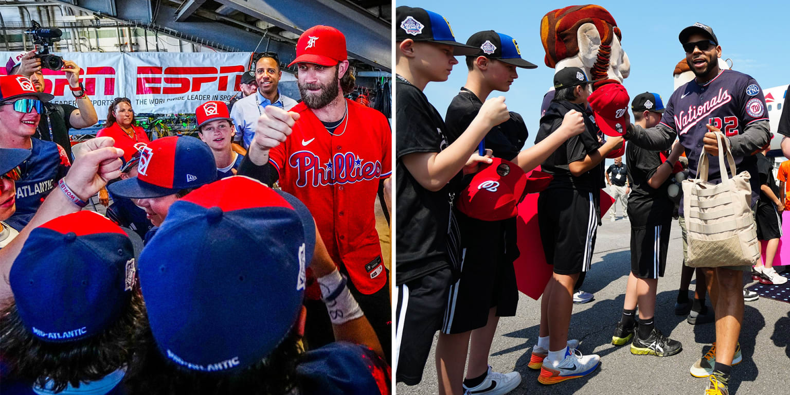 Phillies, Nationals mingle with players at Little League World Series