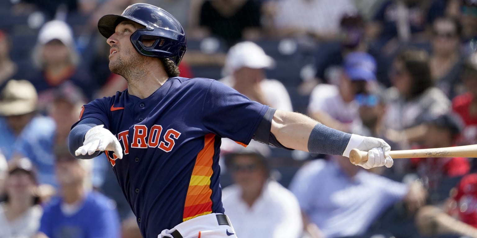 Alex Bregman becomes 7th Houston Astros player hit by pitch in 5 MLB spring  training games - ABC13 Houston