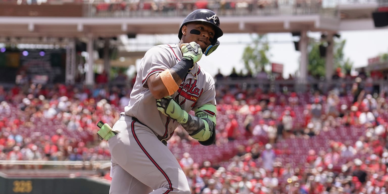 The heat check continues! Acuña Jr. smokes first pitch for 5th HR in 4 games