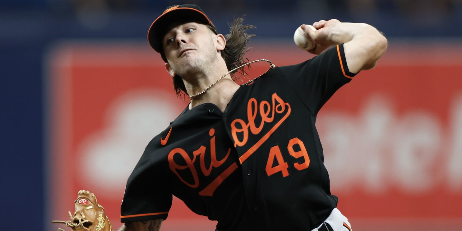 This is a 2023 photo of starting pitcher Dean Kremer of the Orioles  baseball team. This image reflects the Orioles active roster as of  Thursday, Feb. 23, 2023, in Sarasota, Fla., when