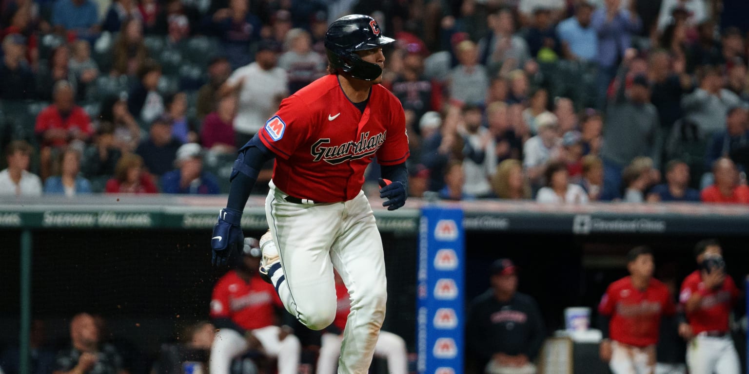 Bo Naylor doubles in the go-ahead run in the 7th inning in the Guardians'  3-2 victory over the Rays - The San Diego Union-Tribune