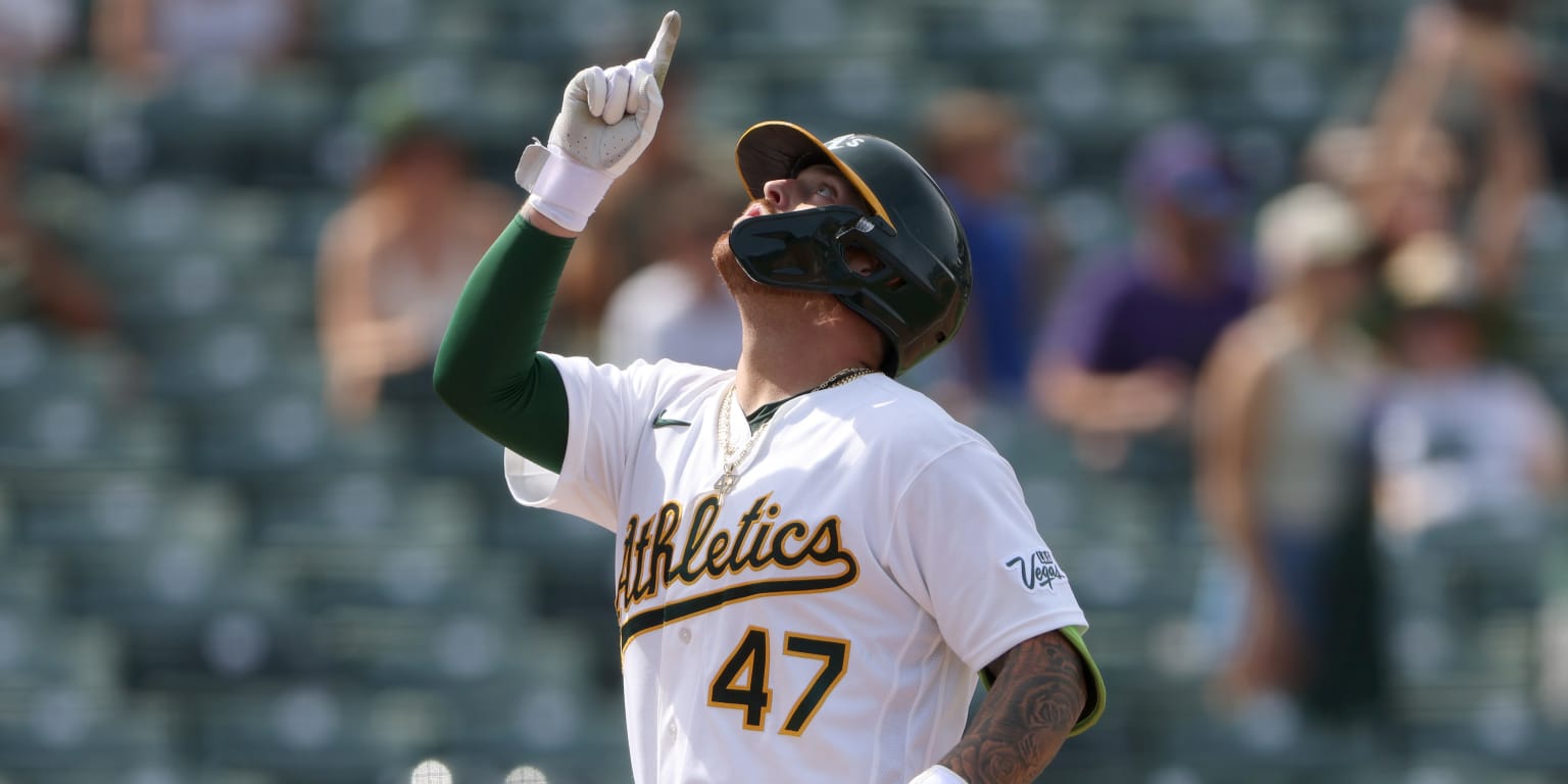 Photo: mlb.com Athletics Rookie Tommy White Hits First Career MLB Home Run