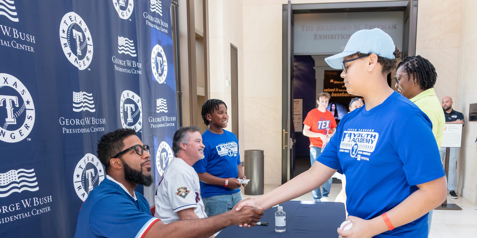 Texas Rangers Youth Academy athletes celebrate Texas Rangers Day at the ...